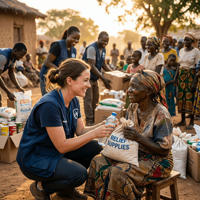 Families affected by the Sudan humanitarian crisis